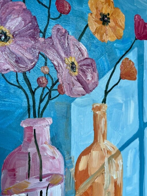 Schilderij “Here comes the sun” - origineel kunstwerk van olieverf