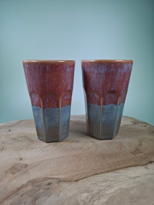 2 keramiek koffiebekers Red Dream Large