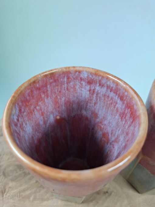 2 keramiek koffiebekers Red Dream Large