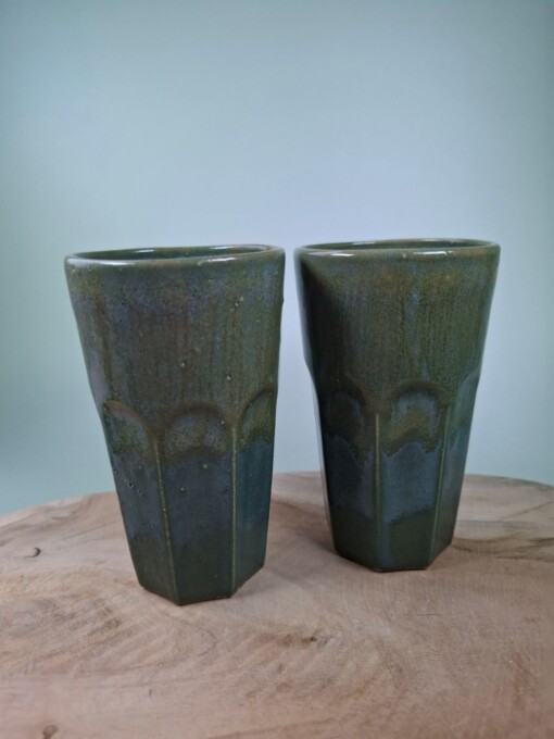 2 keramiek koffiebekers Green Large