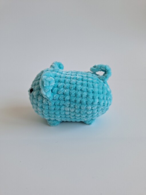 Gehaakte knuffel 'Blue cat'