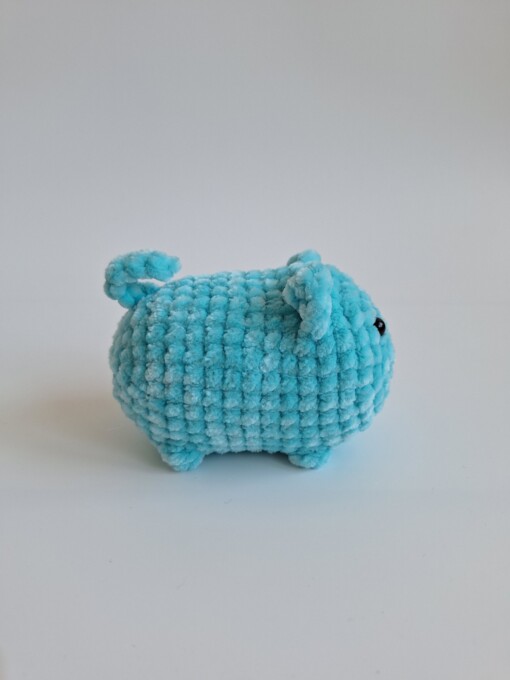 Gehaakte knuffel 'Blue cat'