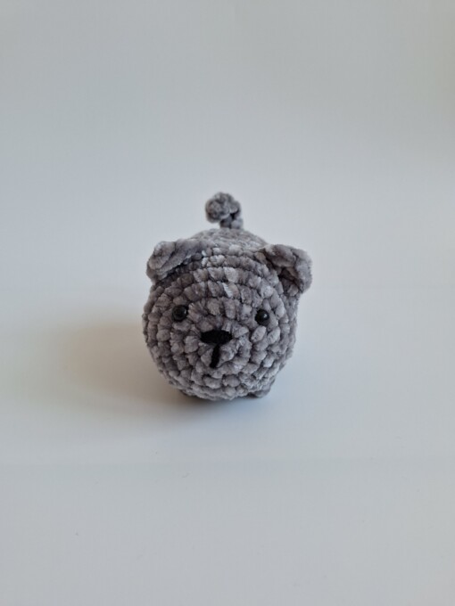 Gehaakte knuffel 'Grey cat'