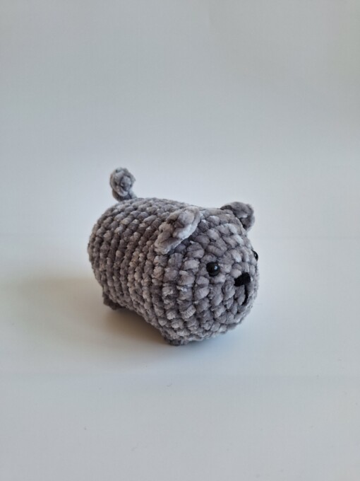 Gehaakte knuffel 'Grey cat'