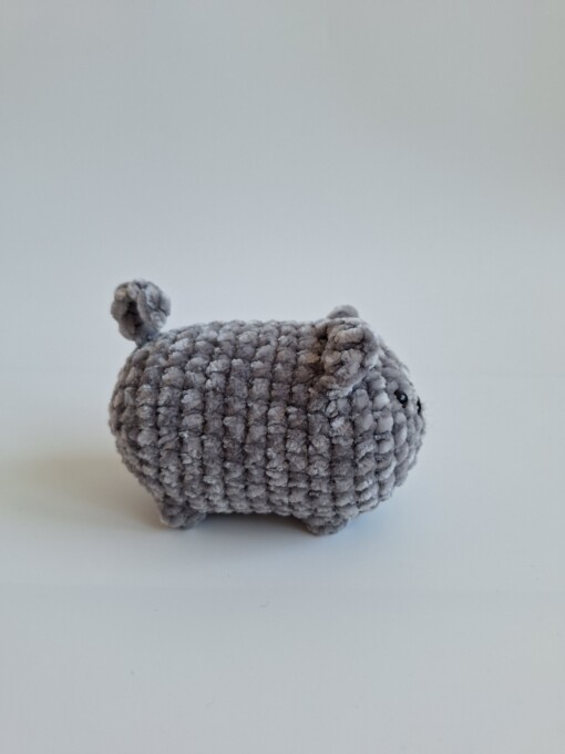 Gehaakte knuffel 'Grey cat'