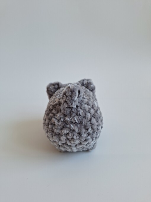 Gehaakte knuffel 'Grey cat'
