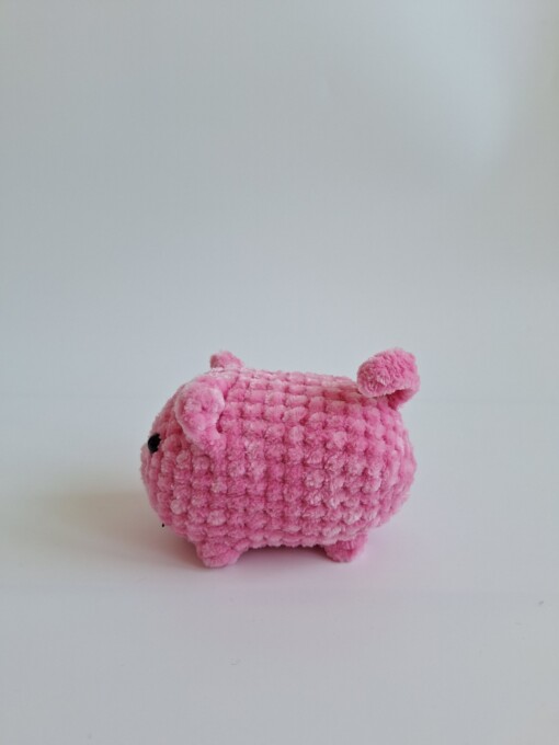 Gehaakte knuffel 'Pink cat'