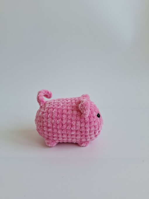 Gehaakte knuffel 'Pink cat'