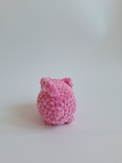 Gehaakte knuffel 'Pink cat'