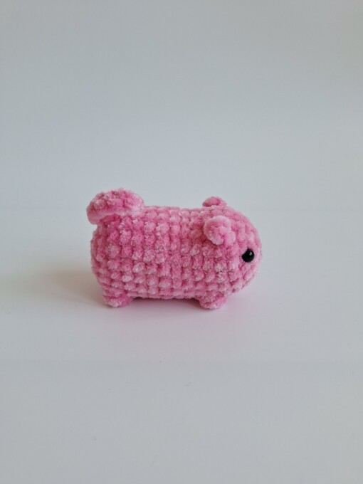 Gehaakte knuffel 'Small pink cat'