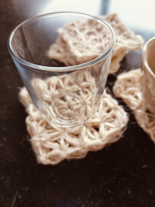 Onderzetters in jute