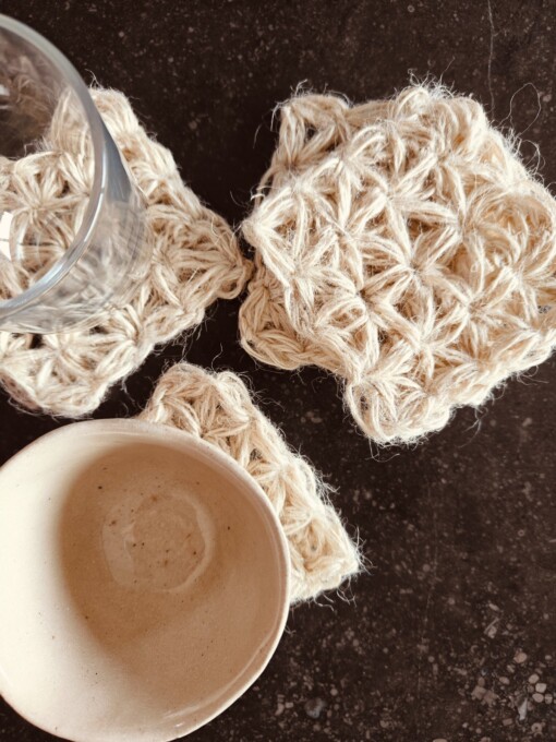 Onderzetters in jute
