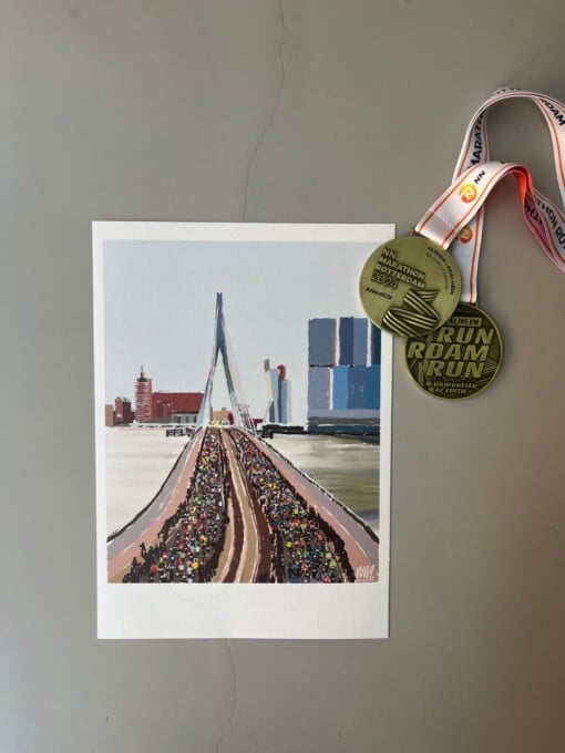 Rotterdam Marathon art print