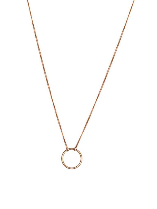 Gold Plated Necklace With Circle