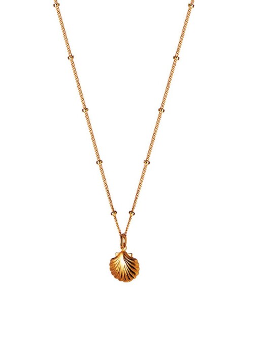 Gold Plated Necklace With Seashell