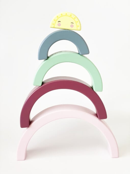 Houten regenboog - regenboog speelgoed Mint and Milo