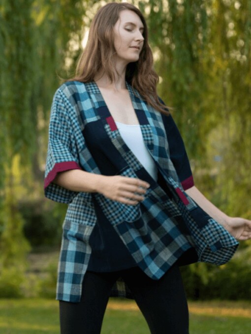 Indigo Boxy Kimono