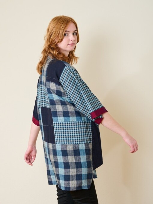 Indigo Boxy Kimono