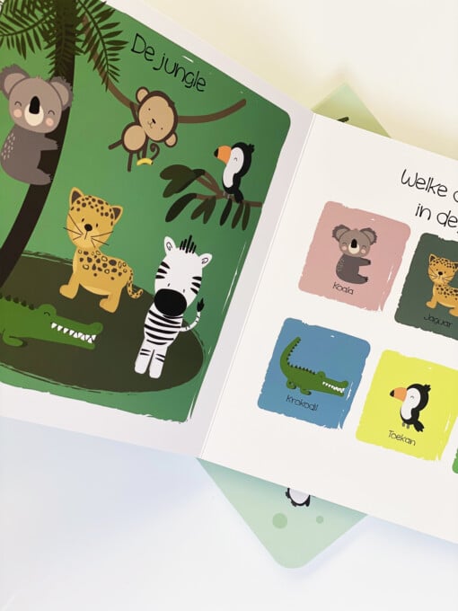 Mijn Eerste Woordjes DIEREN boek - Peuter aanwijsboekje met dieren