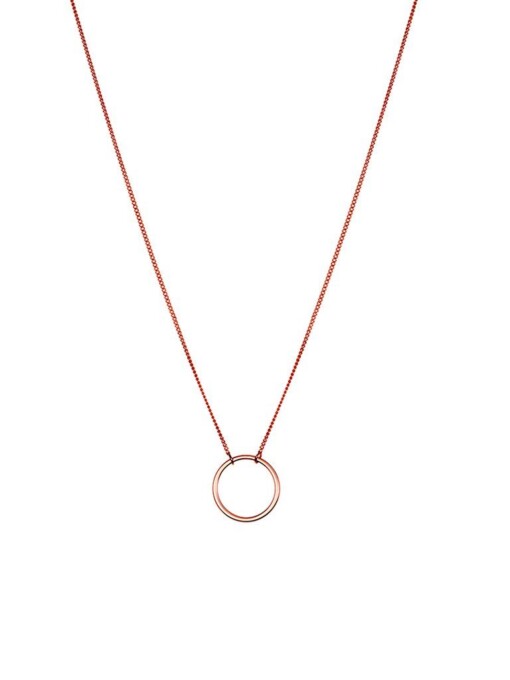 Rosé Gold Plated Necklace With Circle