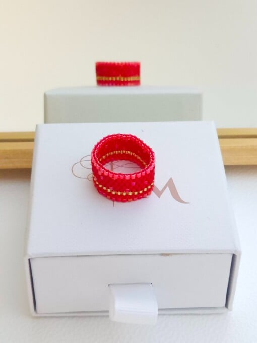 Scarlet Bloom Ring