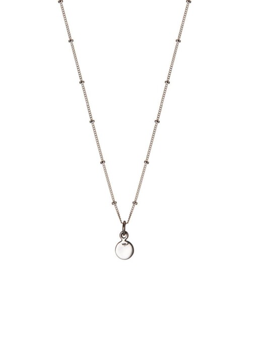 Silver Plated Necklace With Round