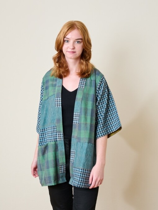 Teal Boxy Kimono
