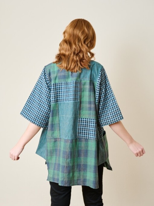 Teal Boxy Kimono