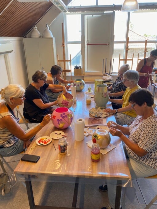 Workshop grote glazen vaas beschilderen - 12 juli 2025