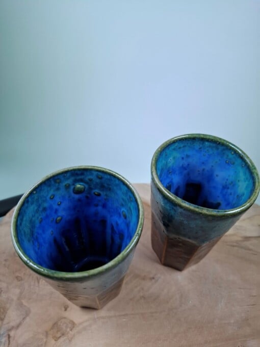 2 keramiek koffiebekers Avondlucht Large