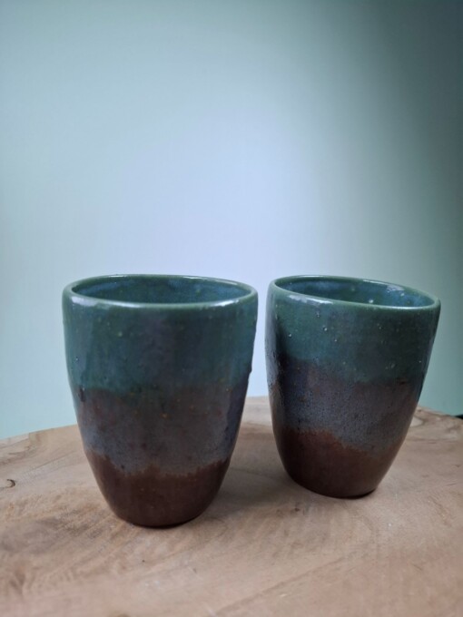 2 keramiek koffiebekers Forrest