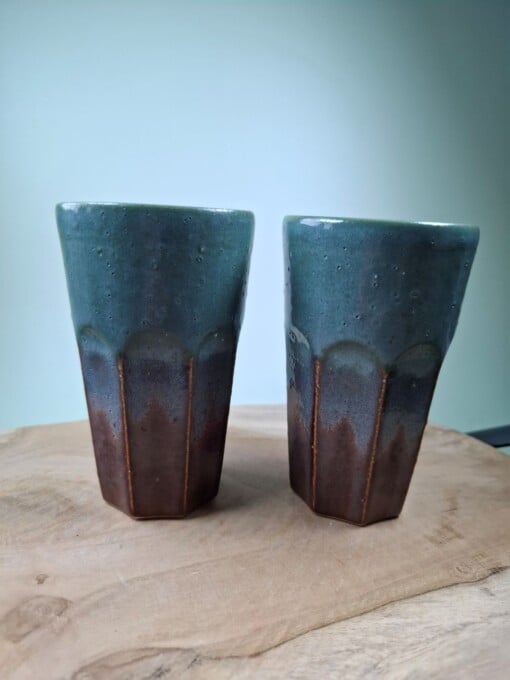 2 keramiek koffiebekers Forrest Large