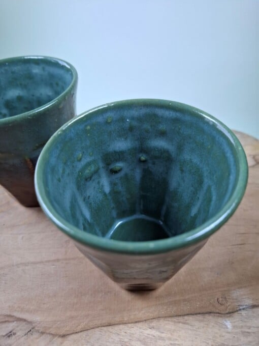 2 keramiek koffiebekers Forrest Small