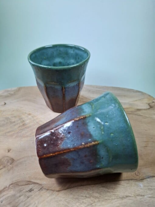 2 keramiek koffiebekers Forrest Small