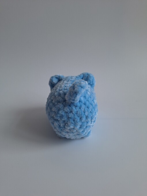 Gehaakte knuffel 'Lichtblauwe kat'