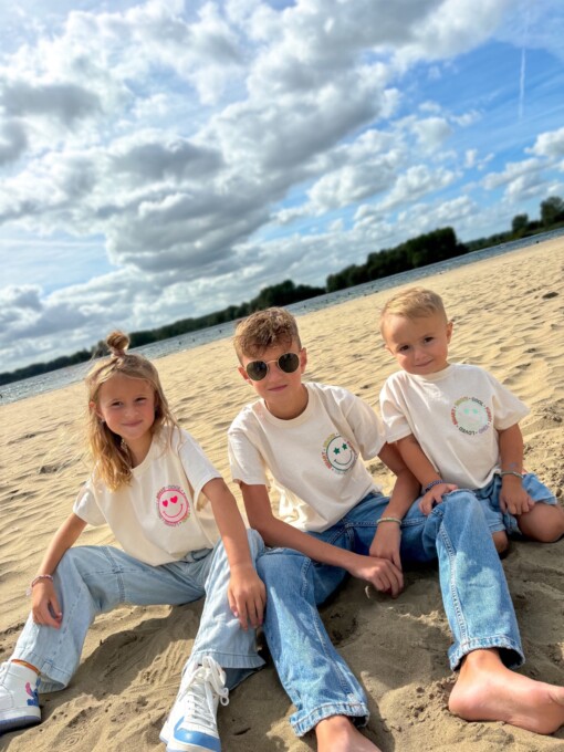 T-shirt Smiley - groen