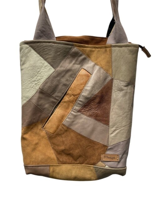 Unieke leren shopper – stijlvol, zomers en duurzaam stoer, stijlvol en handgemaakt van gerecycled materiaal