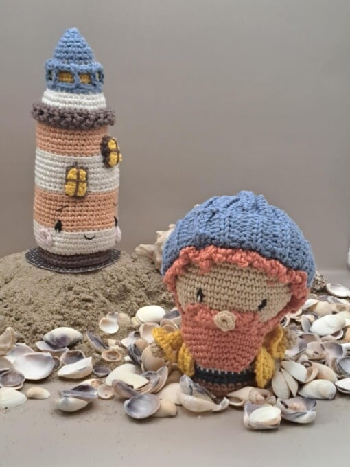 gehaakte speelset vuurtoren strand