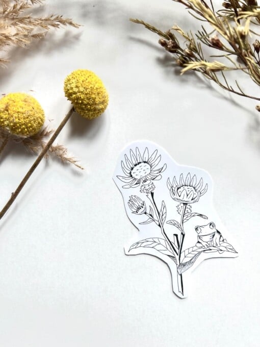 9 stickers van dieren en bloemen