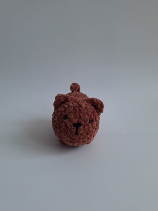 Gehaakte knuffel 'Bruine kat'