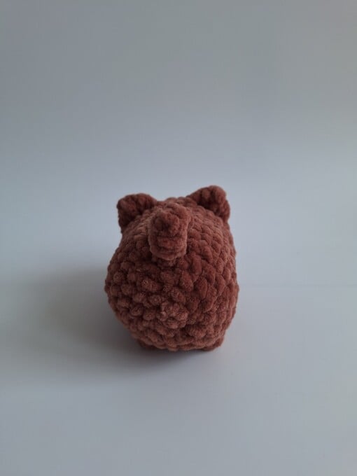 Gehaakte knuffel 'Bruine kat'
