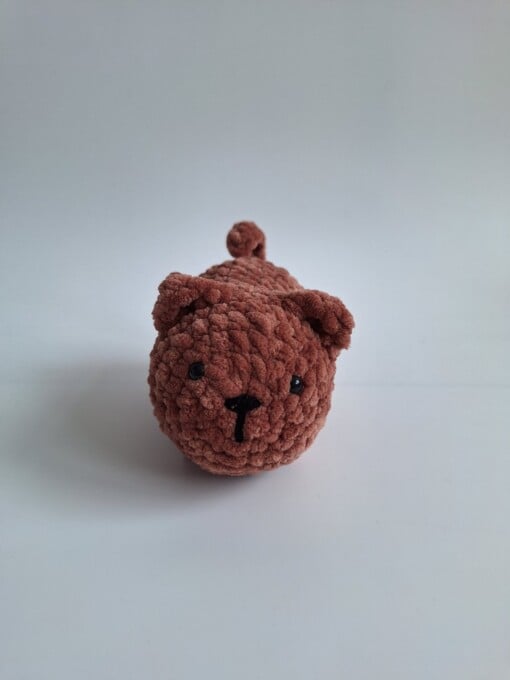 Gehaakte knuffel 'Bruine kat'