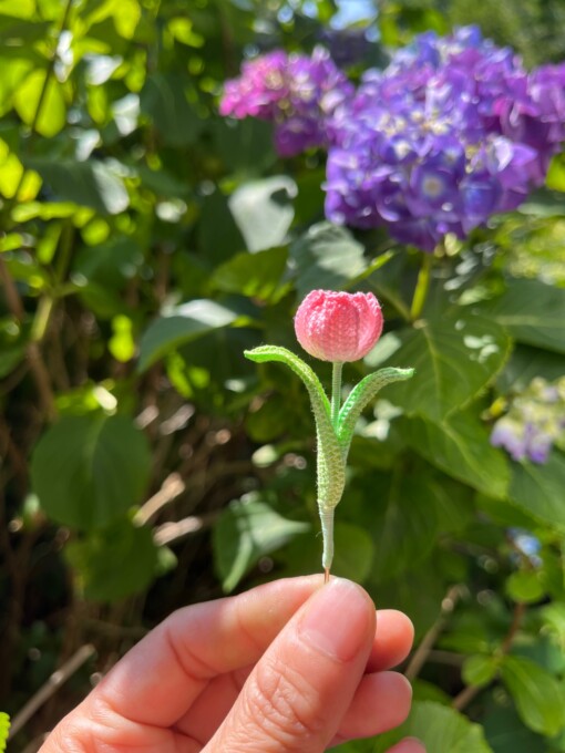 Micro Gehaakte Tulp Broche