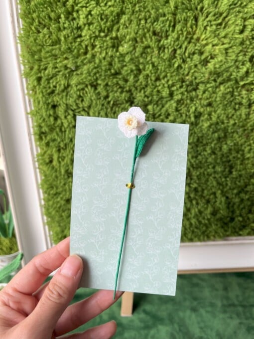 Micro Gehaakte narcissen Boekenleggers