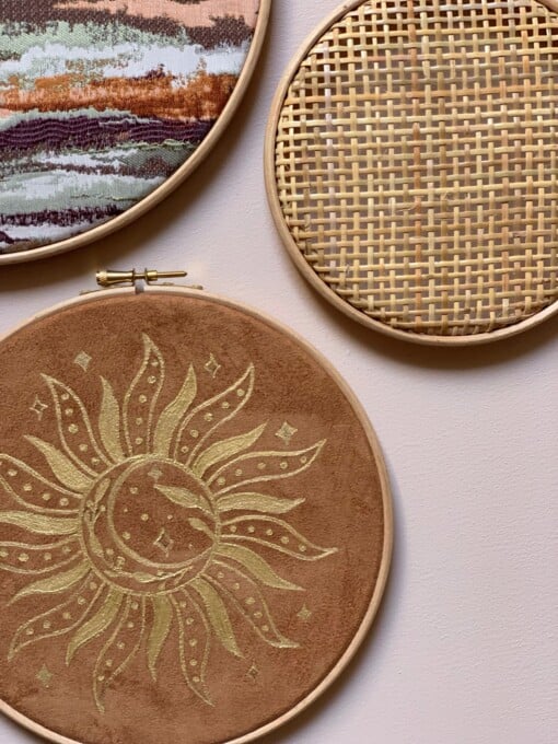 Muurhangerset marble sun