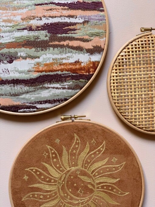 Muurhangerset marble sun