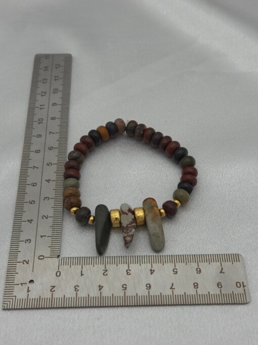 Picasso Jaspis armband – elastiek