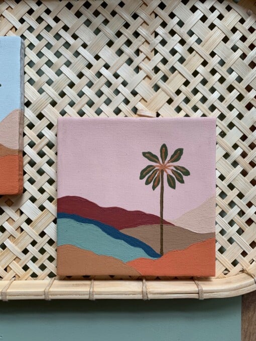 Tegel landschap palm