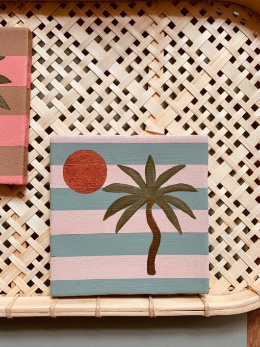 Tegel palm zon