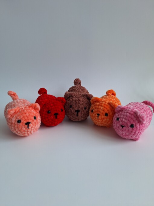 Gehaakte knuffel 'Oranje kat'